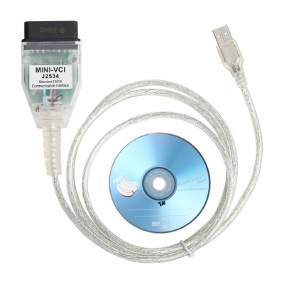 Testermeter-MINI VCI J2534 for Toyota Support TIS Techstream V18 Car Diagnostic Tool