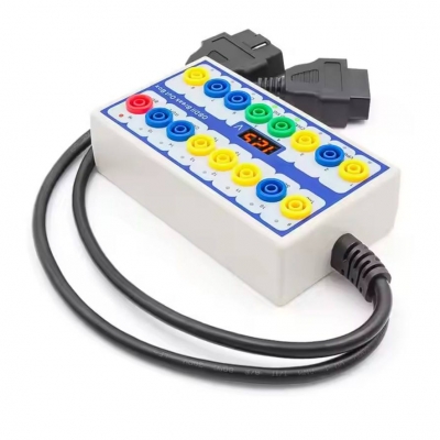 Testermeter-Protocol Detector Break Out Box 16pin OBDII Breakout Box ECU Diagnostic Tool for Universal Cars