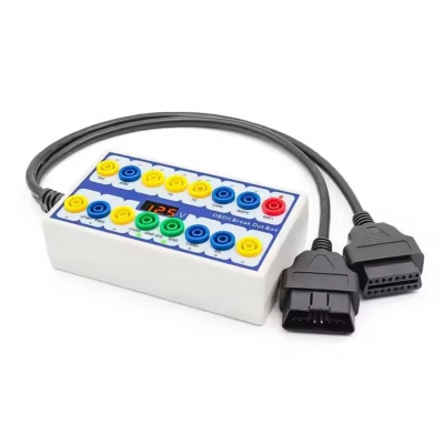 Testermeter-Protocol Detector Break Out Box 16pin OBDII Breakout Box ECU Diagnostic Tool for Universal Cars