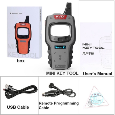 Testermeter-OBD2 Diagnostic Xhorse VVDI MINI Original Remote Key Programmer Plastic Code Reader Tool for Cars