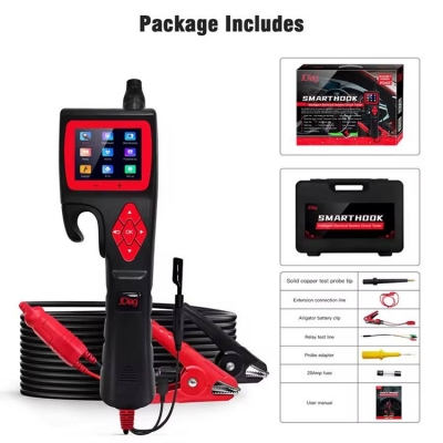 Testermeter-TOPDIAG Jdiag P200 SMART HOOK Powerful Plastic Probe Intelligent Circuit Analyze Battery Tester with 1 Year Warranty