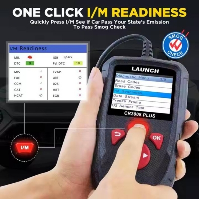 Testermeter-LAUNCH CR3008 OBD2 X431 Automotive Scanner Plastic OBD 2 OBDII Code Reader Free Update Car Diagnostic Tool Equipped NT301 KW680