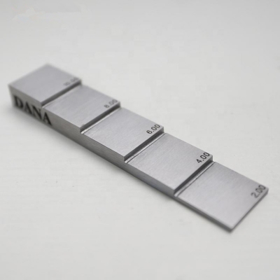 Testermeter-DANA 5 Steps Ultrasonic Thickness Gauge Calibration Block 2mm 4mm 6mm 8mm 10mm 20# Carbon Steel 1018 Steel Ndt NDT Ndt