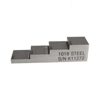 Testermeter-DANA 4 Steps Ultrasonic Calibration Block 56710 Steps Carbon Steel Stainless Steel for UT Ultrasonic Thickness Measurement