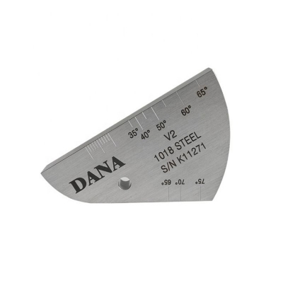 Testermeter-DANA IIW2(V2) Standard Ultrasonic Calibration Block Test Block Optional Thickness 12.5/20/25mm Carbon Steel Hole Dia 1.5/5mm