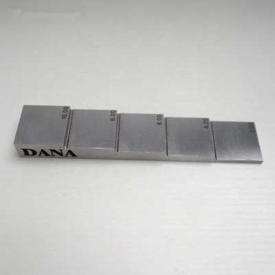 Testermeter-DANA 5 Steps Ultrasonic Thickness Gauge Calibration Block 2mm 4mm 6mm 8mm 10mm 20# Carbon Steel 1018 Steel Ndt NDT Ndt