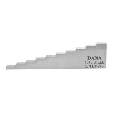 Testermeter-DANA 10 Steps Ultrasonic Calibration Block for UT Ultrasonic Thickness Measurement 56710 Steps Carbon Steel Stainless Steel