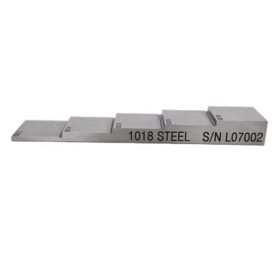 Testermeter-DANA 5 Steps Ultrasonic Thickness Gauge Calibration Block 2mm 4mm 6mm 8mm 10mm 20# Carbon Steel 1018 Steel Ndt NDT Ndt