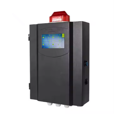 Testermeter-RS485/4-20mA Fixed Gas Detector CL2 O2 NH3 Touch Screen Gas Alarm Controller Personal Alarm