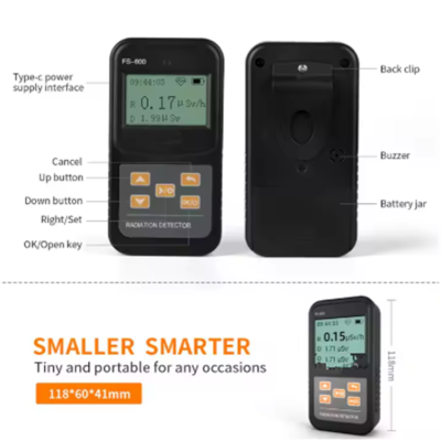 Testermeter-FS-600-Bosean Gamma Radiation Emf Detector Geiger Counter Radiation Detector Nuclear Radiation Detector