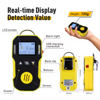 Testermeter-90A-For Bosean Portable Personal Gas Detector Handheld Unit for O2 H2S CO NH3 SO2 Etc. Factory Price Gas Analyzers