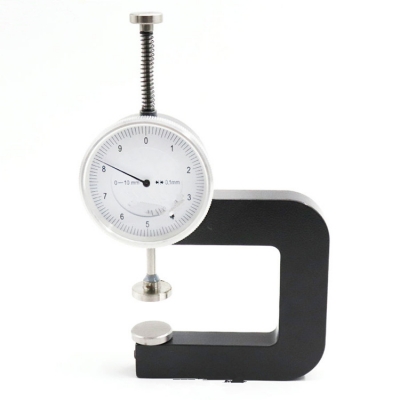 Testermeter-CTDTG010-Bestsellers 0-10mm Graduation 0.1mm Leather Paper Thickness Meter Dial Thickness Gauge with 20mm Measuring Tips