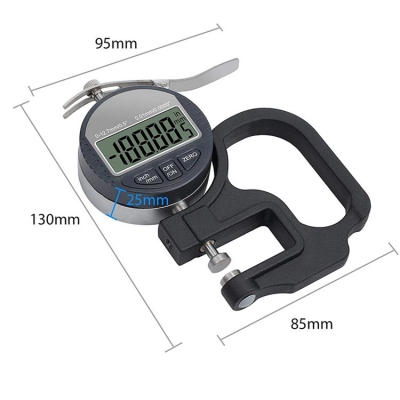 Testermeter-CTDG127-0.01mm0.001mm Micrometer Thickness Tester 12.7mm 25.4mm Digital Micrometer Thickness Meter Electronic Thickness Gauge
