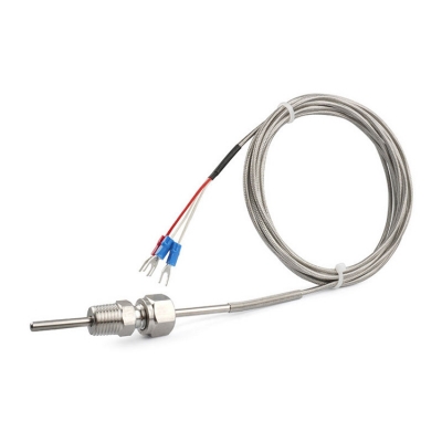 Testermeter-High Accuracy Class a RTD Temperature Probe PT100 3 Wires with Movable Fitting