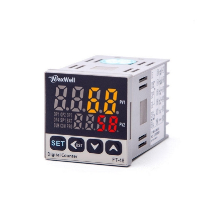 Testermeter-FT48-Industrial Digital Counter with LED Display - High Precision Programmable Timer & Counter for Manufacturing