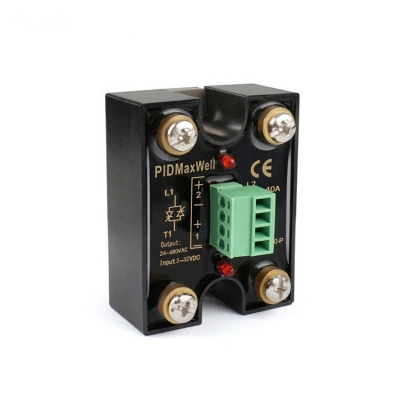 Testermeter-MS-480H-40-P-High Quality 40A Solid State Relay (SSR) Stable Two-Channel Dual Loop Design with 2 Input and 2 Output