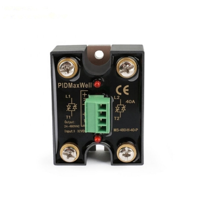Testermeter-MS-480H-40-P-High Quality 40A Solid State Relay (SSR) Stable Two-Channel Dual Loop Design with 2 Input and 2 Output