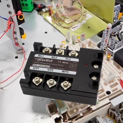 Testermeter-Maxwell High Power 60amps AC Three Phase SSR MS-3AA4860 with Epoxy Protection Feature Product Category Relays