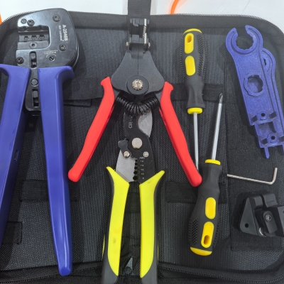 Testermeter-A-2546B Solar Photovoltaic Crimping Pliers Multifunctional Wire Stripping and Crimping Pliers Connection and Crimping Tool Set