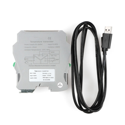 Testermeter-TT-313Dual Input and Dual Output Temperature Transmitter Transducer Din Rail Mountable with programmable software
