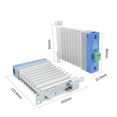 Testermeter-MDS-1DA4860-Ultra-Thin 25A Single-Phase SSR Relay with Built-In Heat Sink Miniature Size Sealed Protect Feature for Rail Mount Applications