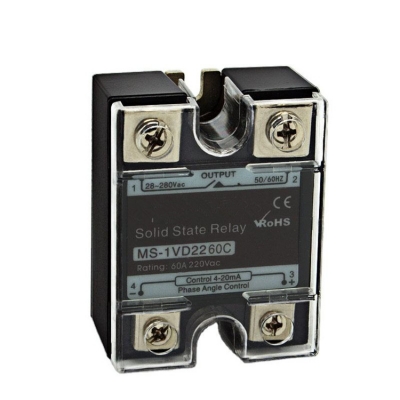 Testermeter-MS-1VD2260C 60A Analog 4-20ma SSR Single Phase Voltage Regulator for Industrial Use for Solar Systems